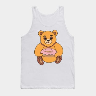 Teddy bear with donut Tank Top